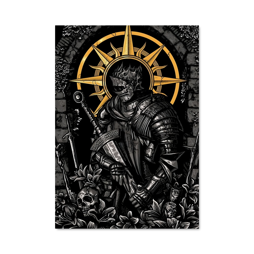 Poster L'Éclat du Chevalier – affiche Dark souls